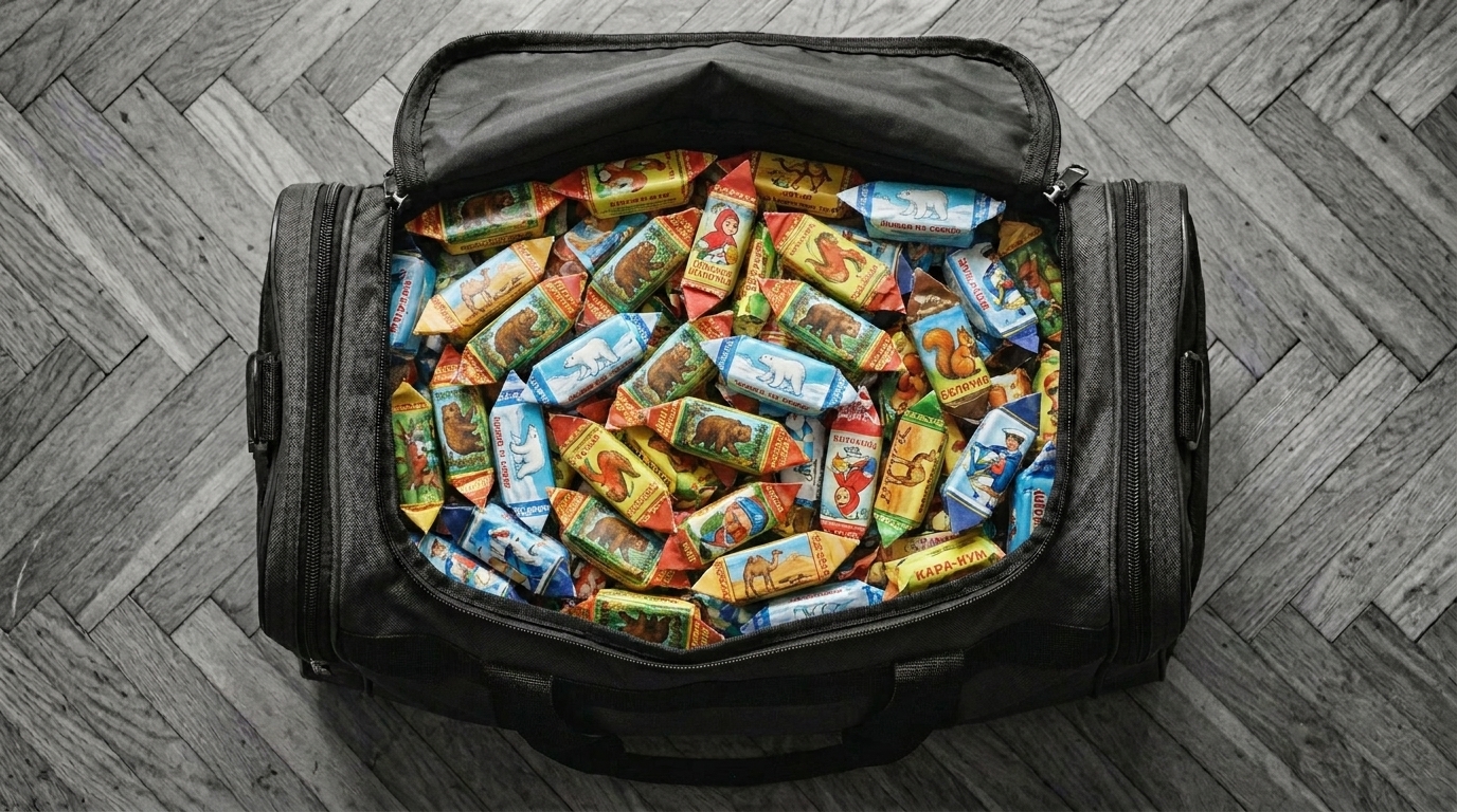 shot17_bag_detail_filled_v1 — шаг 2: наполнили мелкими цветными конфетами